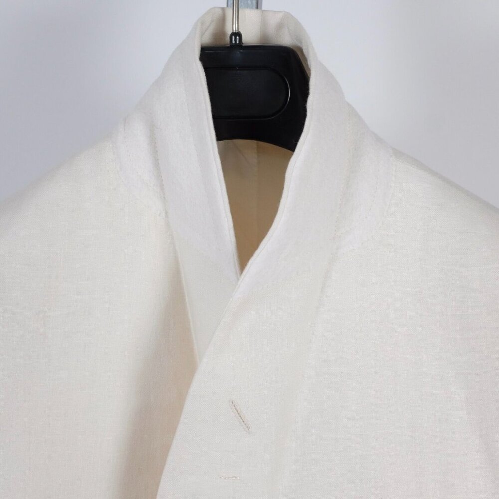 Ralph Lauren Purple Label Dinner Jacket Blazer 38R Kent Shawl Collar Linen cream - Picture 10 of 15